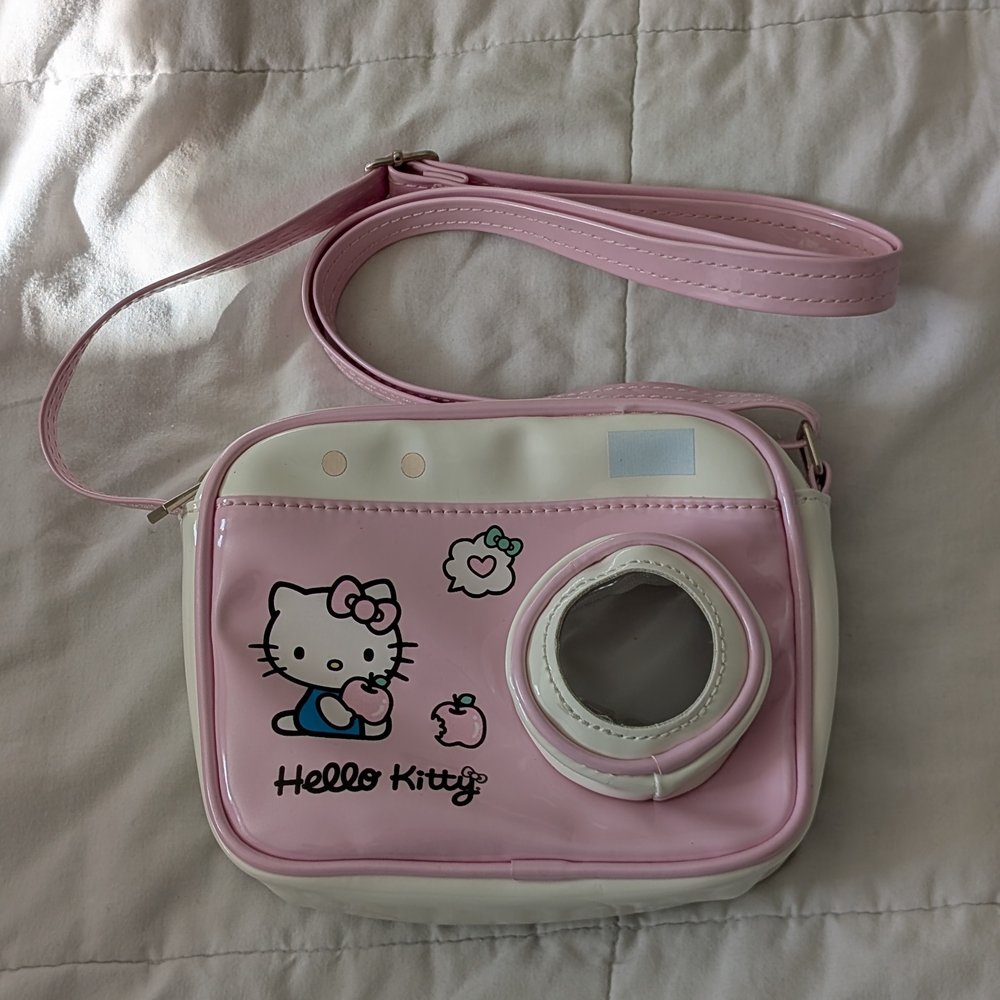 Hello Kitty Pink and White Camera Bag